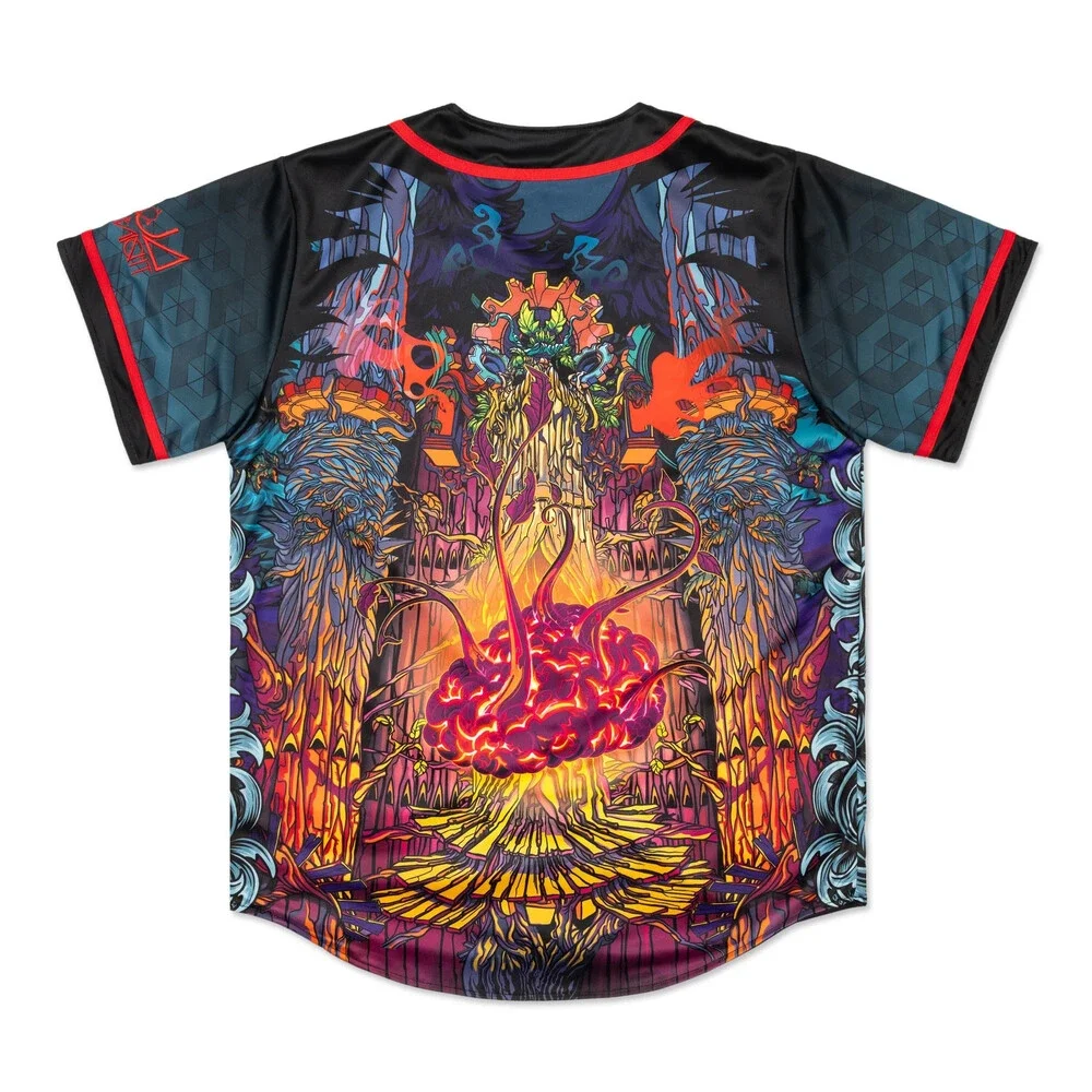 Ganja White Knight Bassline 2.0 Reversible Baseball Jersey Size S Small